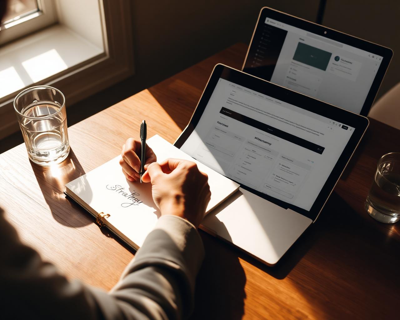 Strategy session — mapping a personal brand blueprint
